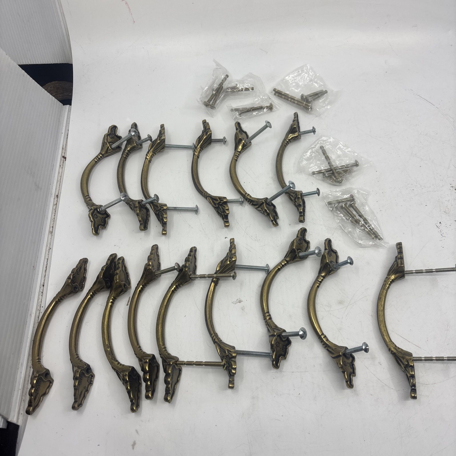 LOT OF 15 Amerock BP1331-O77 Natural Elegance Collection Pull - 5 1/4" - Brass