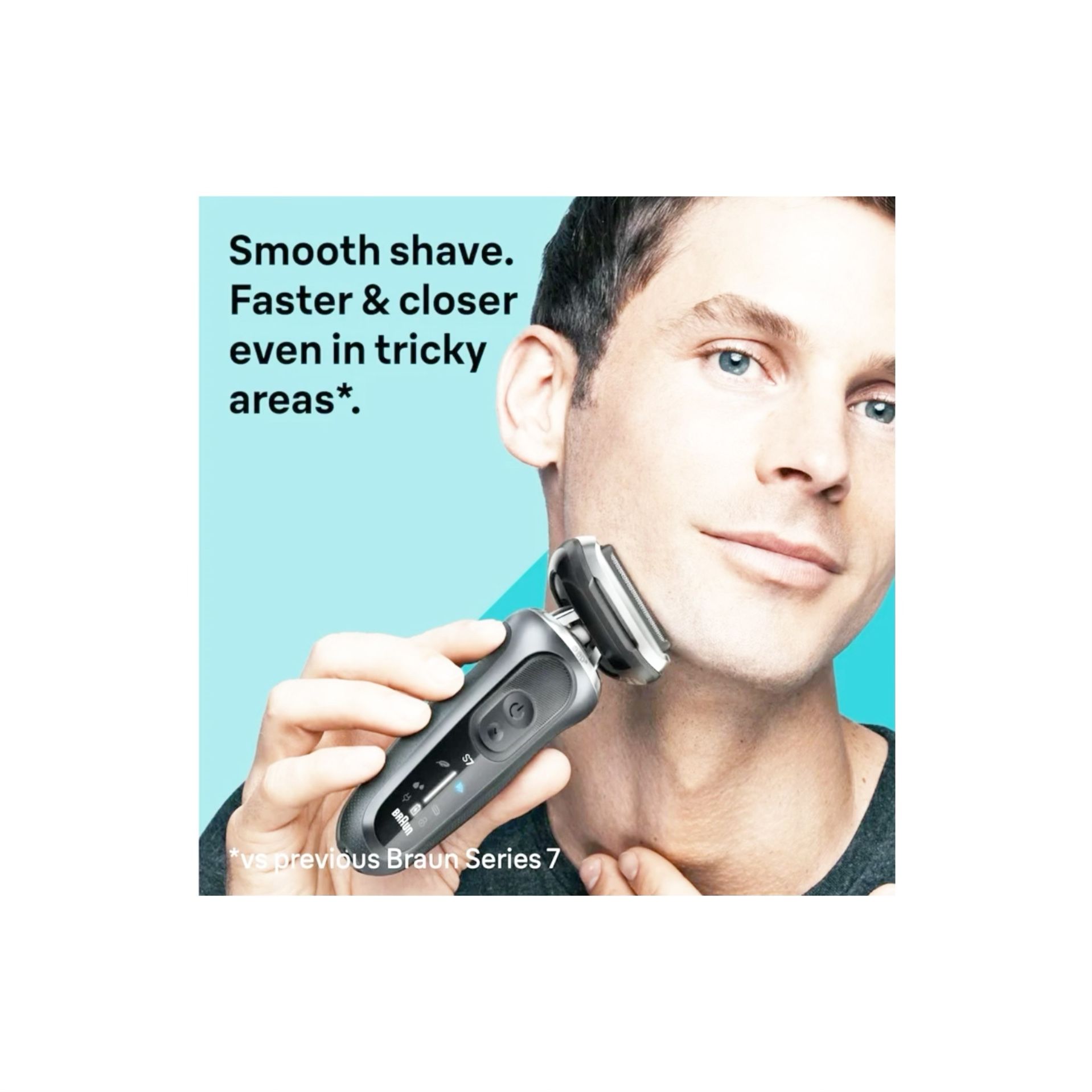 Braun Series 7 Mens Electric Shaver 7120s Wet & Dry Shave Waterproof New