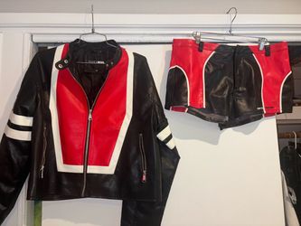 Living on the edge fashion nova racing jacket shorts