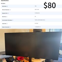 LG 34” IPS LCD Ultrawide FHD Freesync Monitor