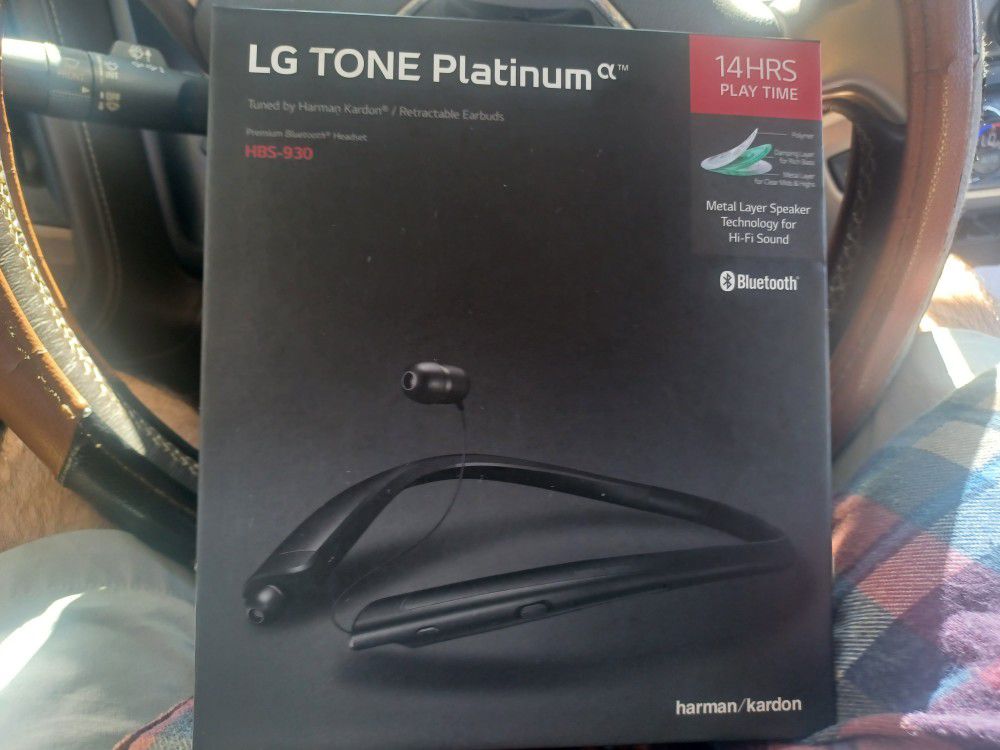 LG Tone Platinum Bluetooth Headset