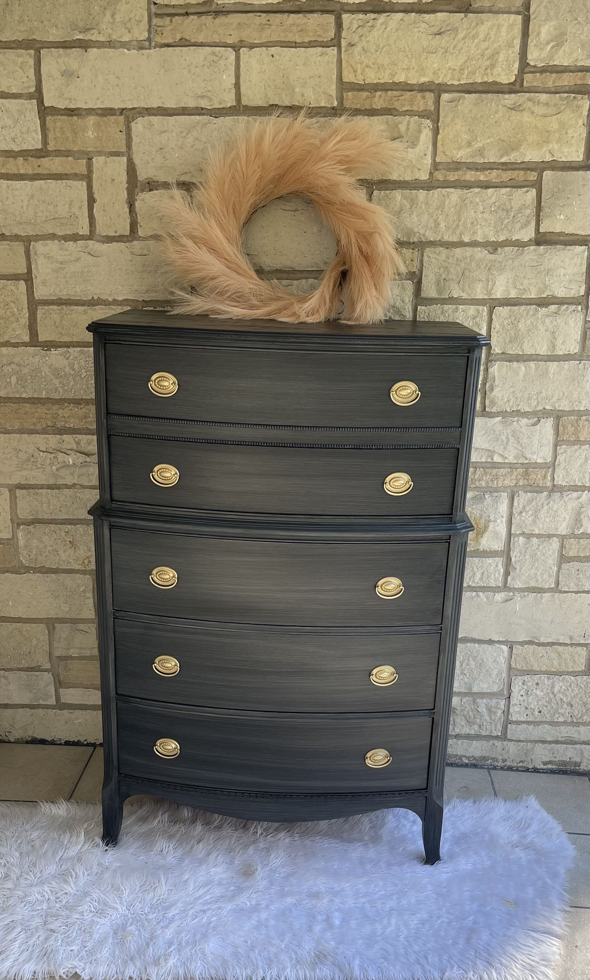 KLING FACTORIES Refinished 5 drawers Solid wood dresser