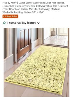 NEW 36" X 120" MICROFIBER AREA RUG