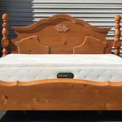 King Size Bed with Mattress Set