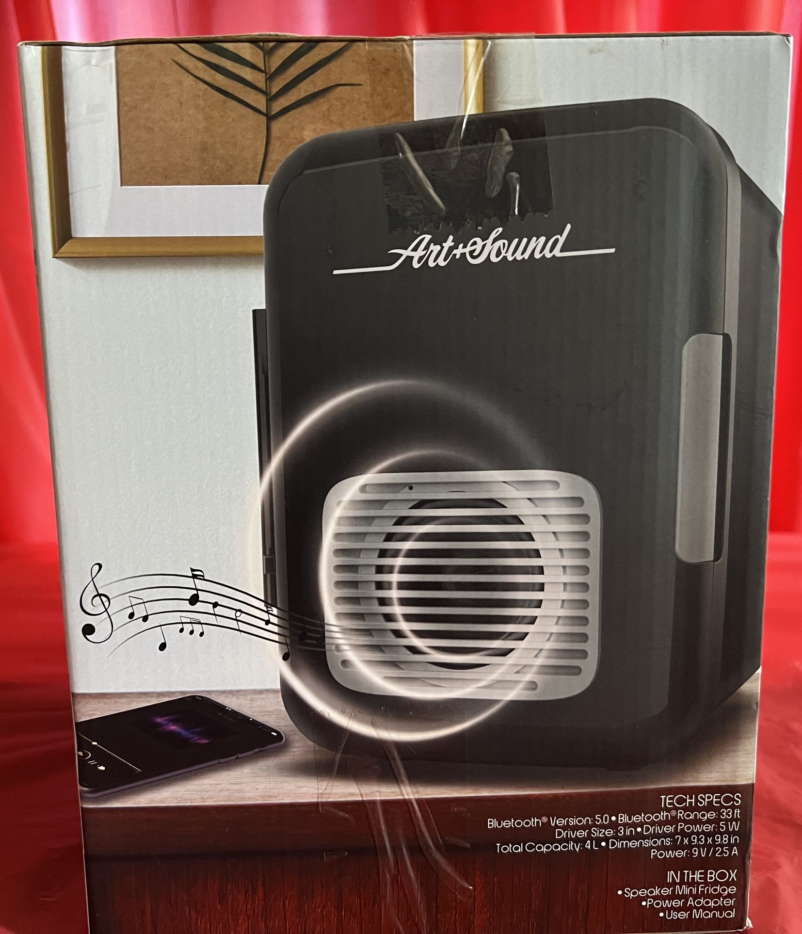 Mini Fridge With Built In Speaker, New! $20