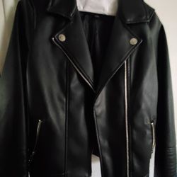 Girls Faux Leather Jacket "New"