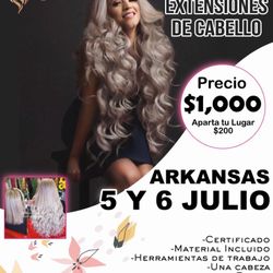 CLASE DE EXTENSIÓNES DE CABELLO 