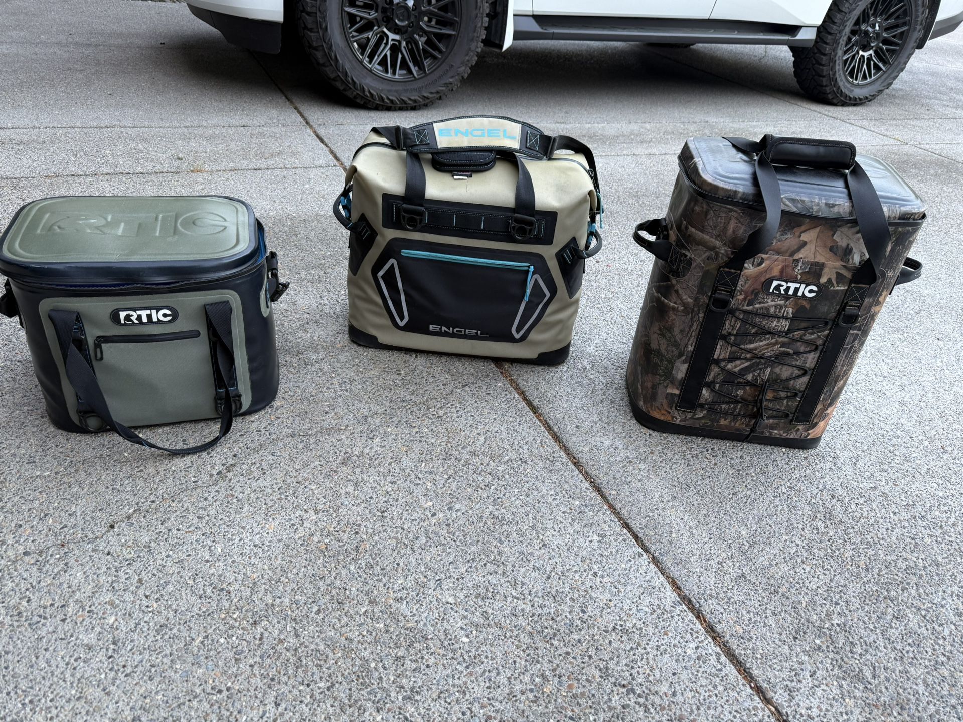 $600+ in Soft Coolers Backpack $200 For All 3 RTIC ENGEL like YETI