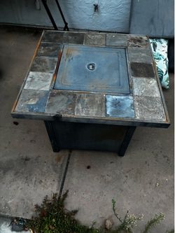 Tile Top Outdoor Propane Fire Pit