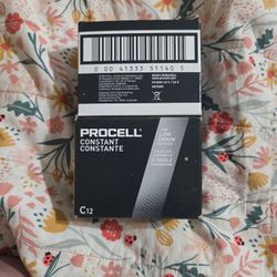 C Batteries 12 Pack BRAND NEW NEVER OPENED Duracell Procell Copstant C12