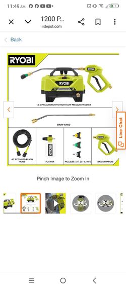ryobi pressure washer
