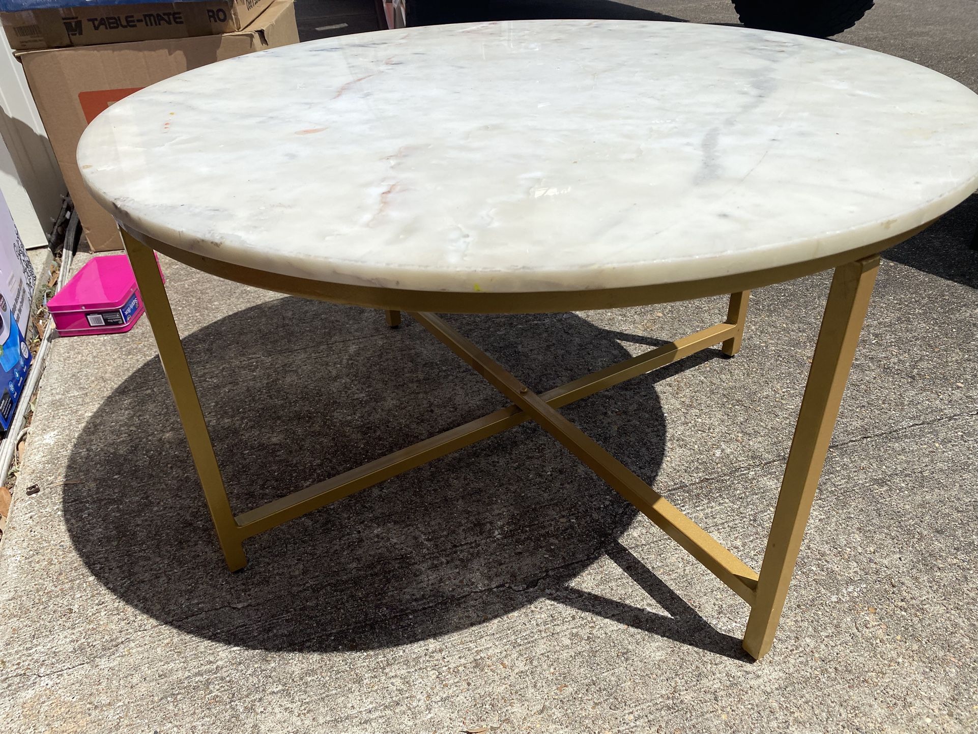 Marble table