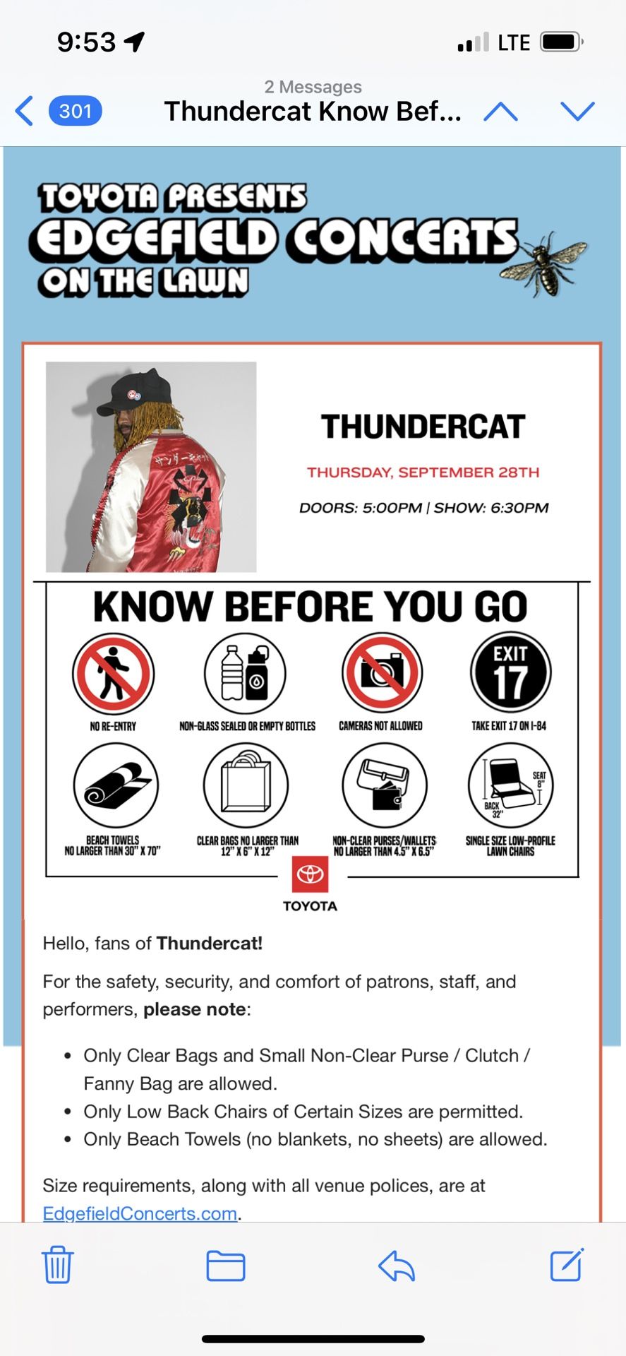 4 Tickets To Thundercat TONIGHT! 