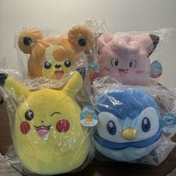 Pokemon Squishmallows Bundle - Pokemon Center Exclusives 12 In.