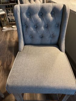 Gray Counter Height Barstools (2)