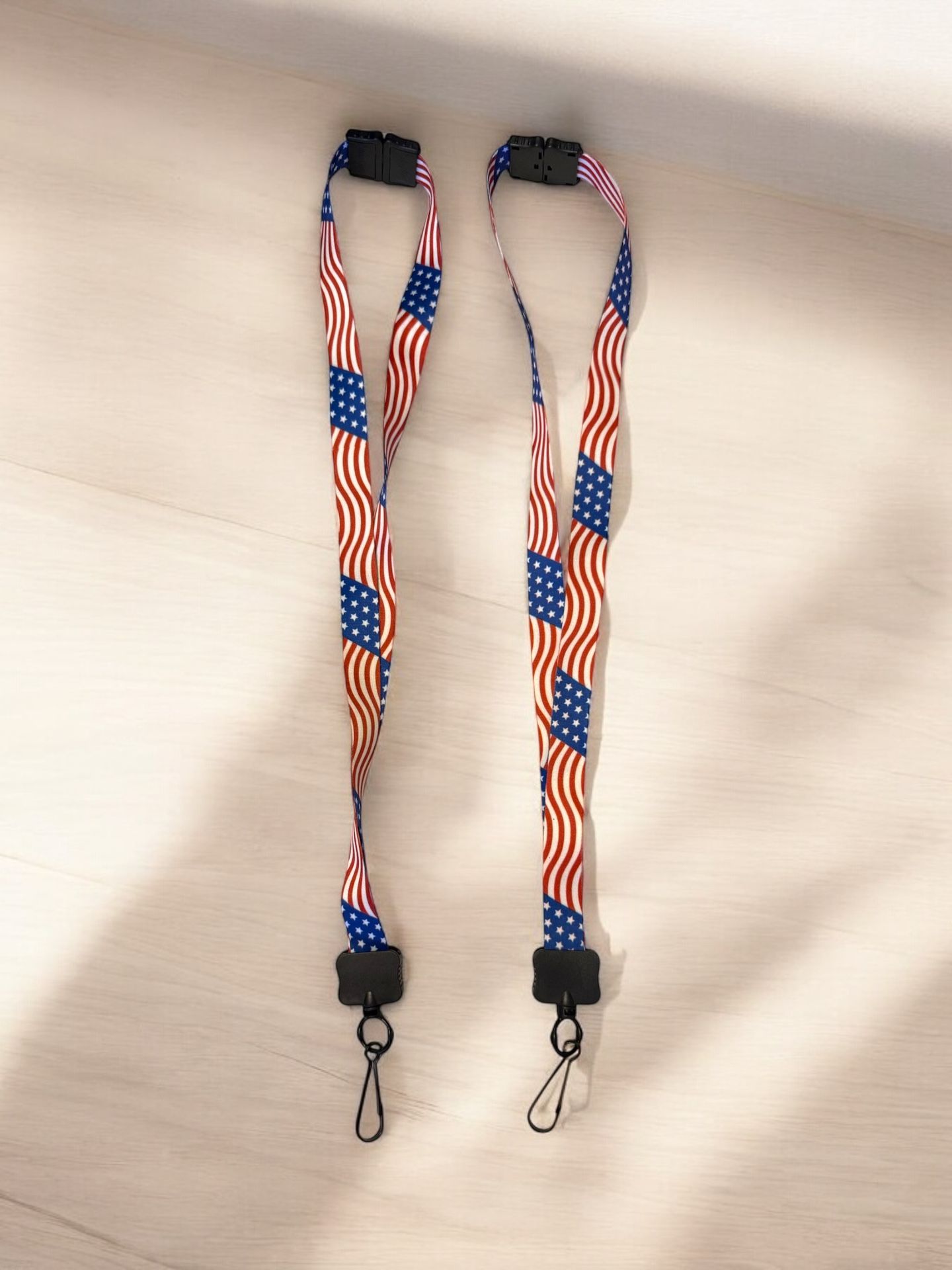 Hillman Patriotic USA Flag Lanyard Unisex Multicolor Holiday Accessory