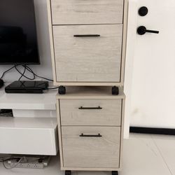 ( 2) Drawer Mobile File Cabinet