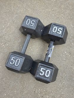 Iron Hex Dumbbell Pair 50s