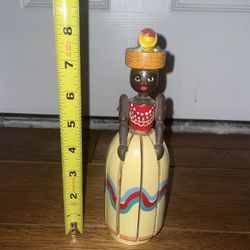 Vintage Baiana Woman Napkin Holder African Brazilian Bahian Folk Art - UNIQUE