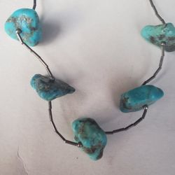 Turqoise Vintage Sterling Silver Necklace