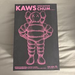 KAWS Chum Vinyl Figure Pink Open Edition (2022)