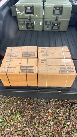 Hurricane prep! 4 cases of MREs; 3x case B, 1x case A, all sealed, your choice of case