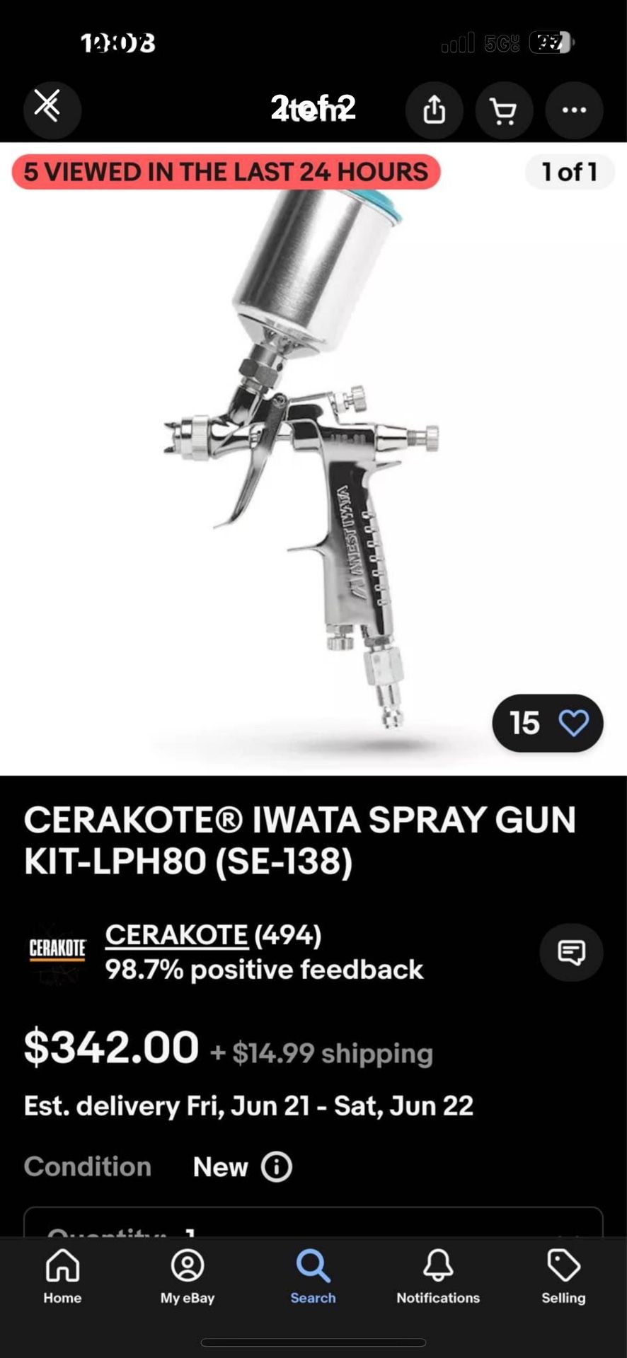 Iwata Spray Gun Mini LPH80