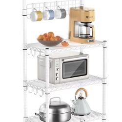 Bakers Rack For Kitchen With Storage 