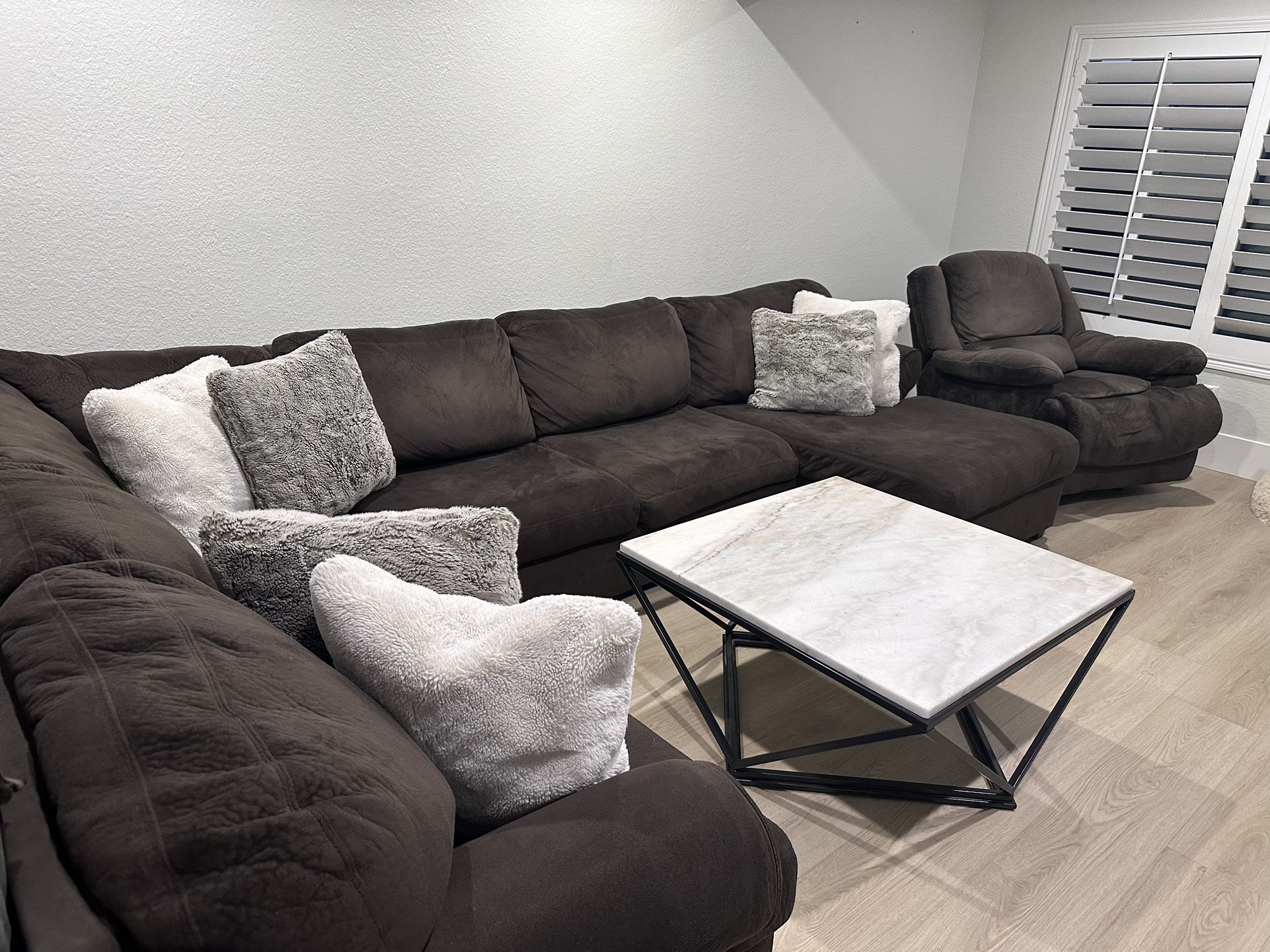 Sectional Sofa And Reclining Chair