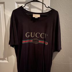 Gucci Shirt Size  L Black ( Used Once)