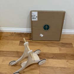 4 in 1 Baby Walker, Scooter, Toddler Bike, Balance Bike (Birch) solid wood toy