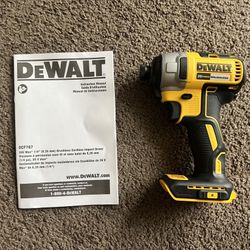 Dewalt Impact 1/4” Driver Brushless 20V (Tool Only Brand New)