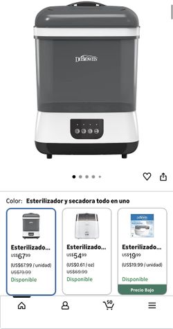 Dr brown sterilizer and dryer / esterilizador y secador de biberón doc brown