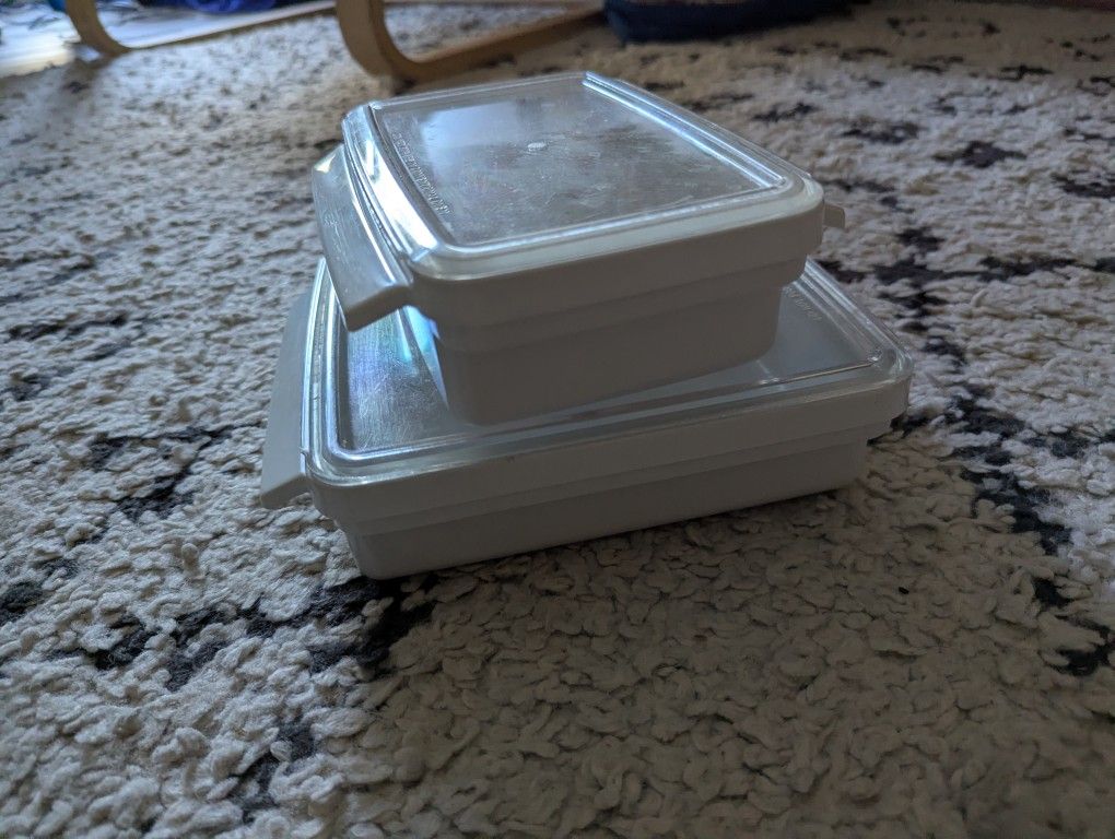 2 Plastic Containers 