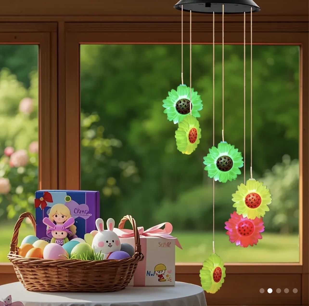 6pcs Solar Wind Chimes for Outside - Colorful Rainbow LED -4 style $9 each one