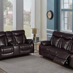 New Recliner Sofa And Love Seat