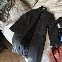 Leather Long Jacket 