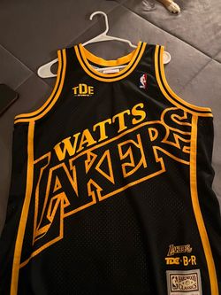 F/S: LAKERS MITCHELL AND NESS x TDE COLLAB JERSEY SZ. LARGE