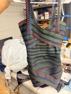 Rainbow bandage mini dress