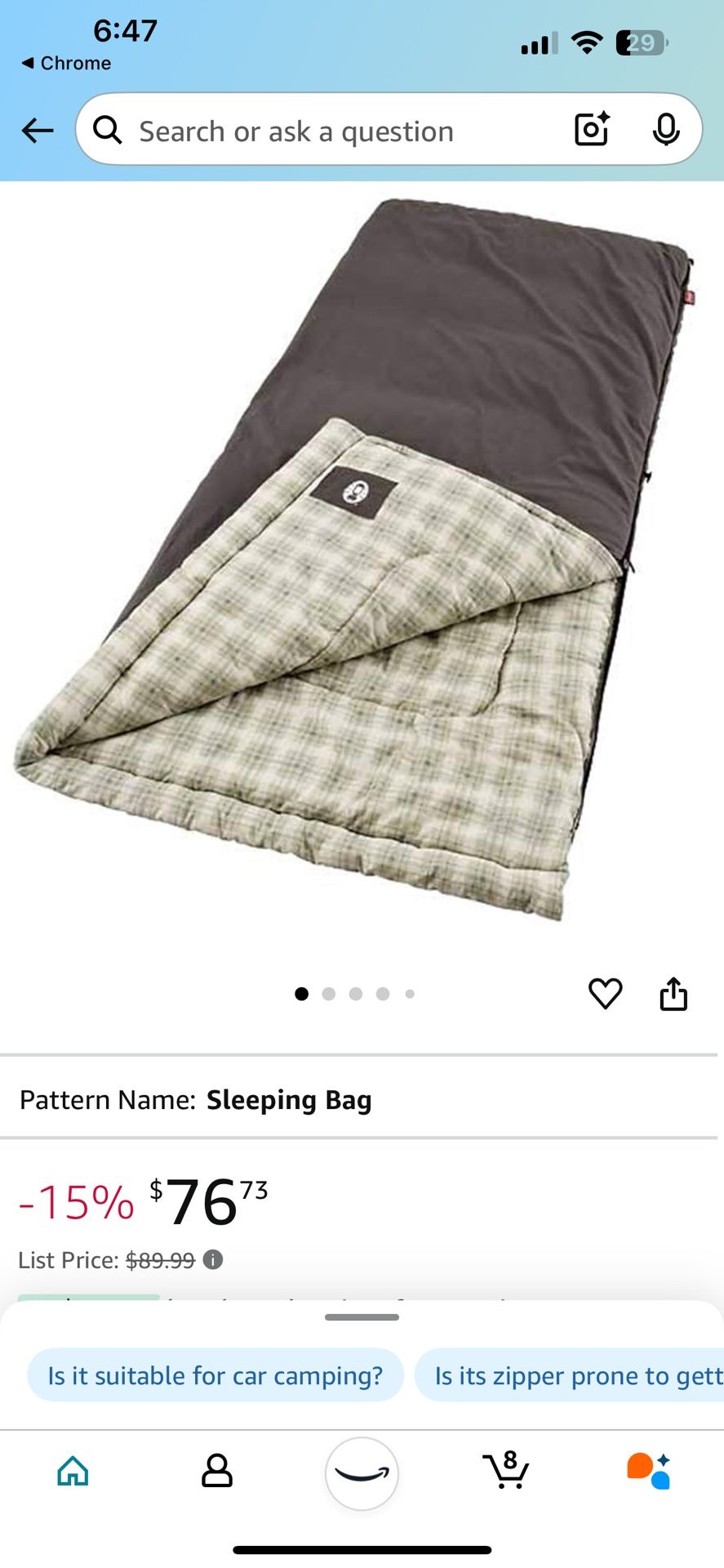 Coleman Sleeping Bag