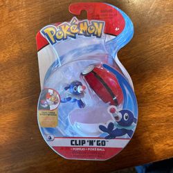 Pokemon - Poke Ball - Clip N Go - Popplio Figure