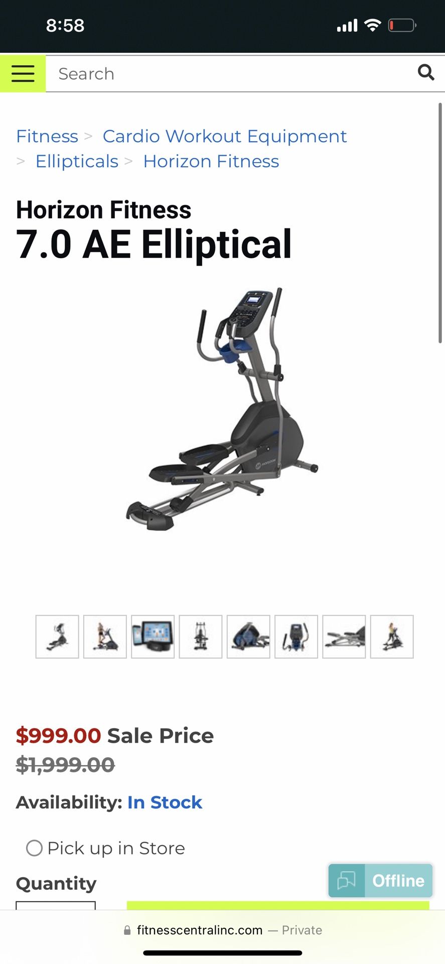 Elliptical horizon 7.0