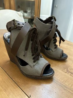 Pierre Hardy brown/gray wedge 37