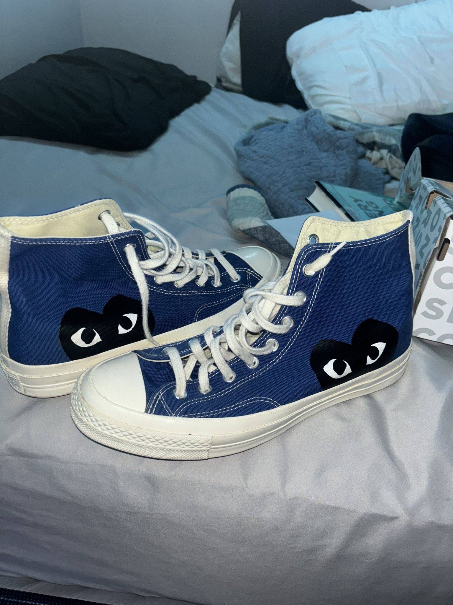 Cdg Converse Sz 9.5 Worn Few Times 