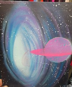 Custom spray paint art