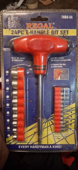 Regal 24-Piece T-Handle Bit Set