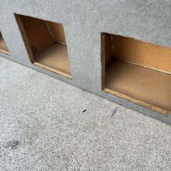 ($100 firm) 3 - L7 10 square subs sub box ( see description for measurements) fits single cabs