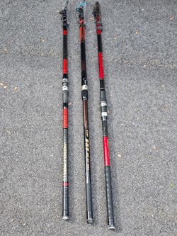 vintage japanese carbonfiber telescopic surf casters