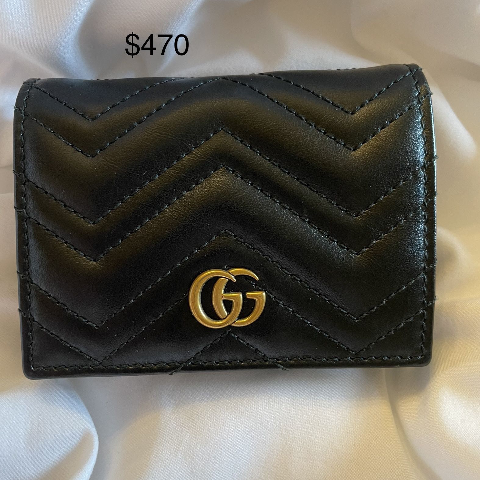 Gucci GG Marmont 2.0 Card Case-wallet- Black