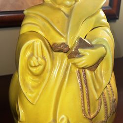 Antique 1940’s Red Wing Friar Monk Cookie Jar Pristine Condition